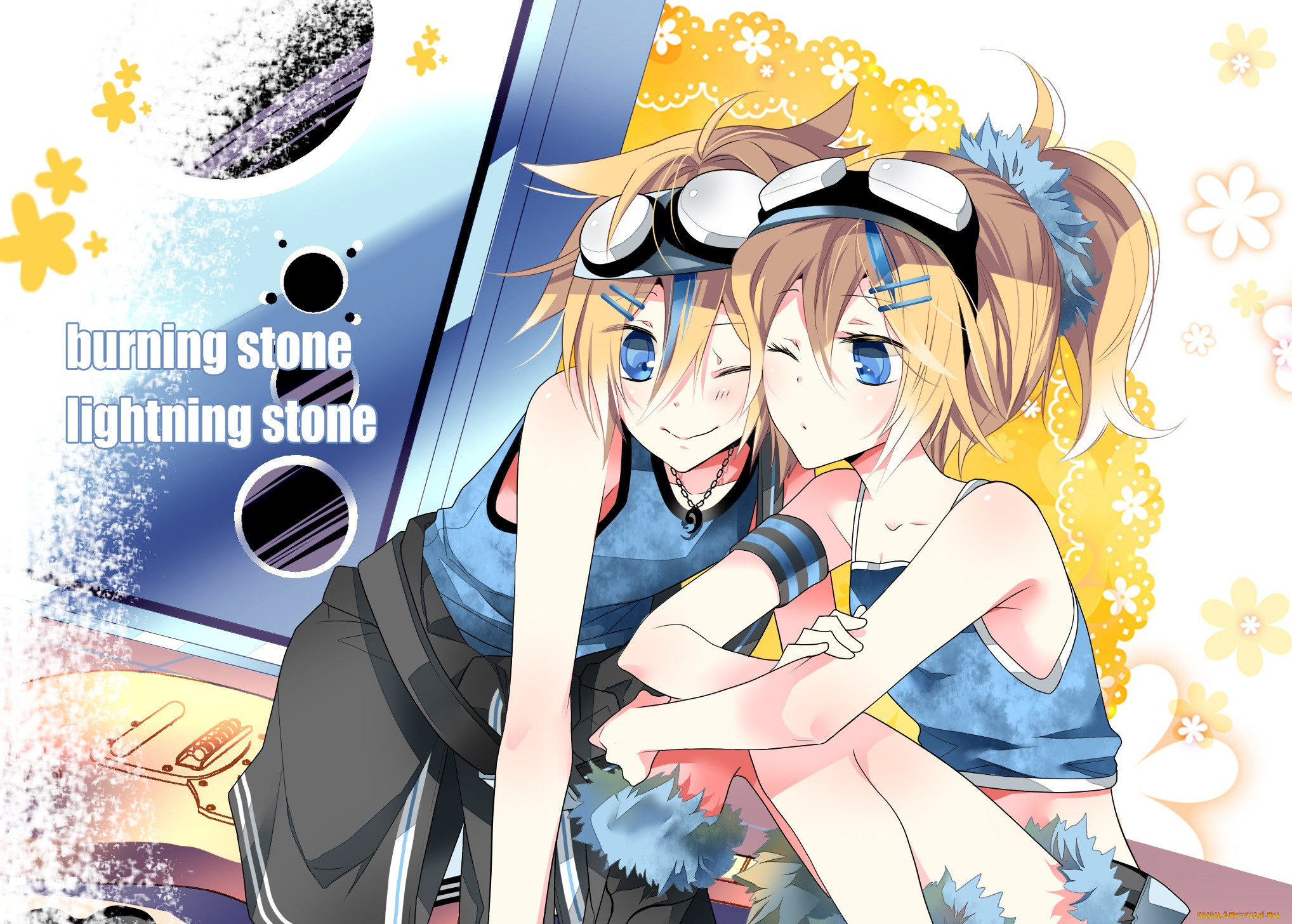 , vocaloid, kagamine, mirrors